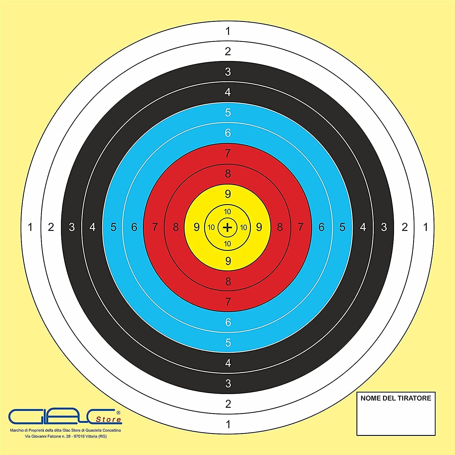 Target Cible Flèche Batti Flèche en mousse 60 x 60 x 7,5 cm Noir Tir à l'Arc et 5 Cibles Target Grande en Papier avec Nom Tireur