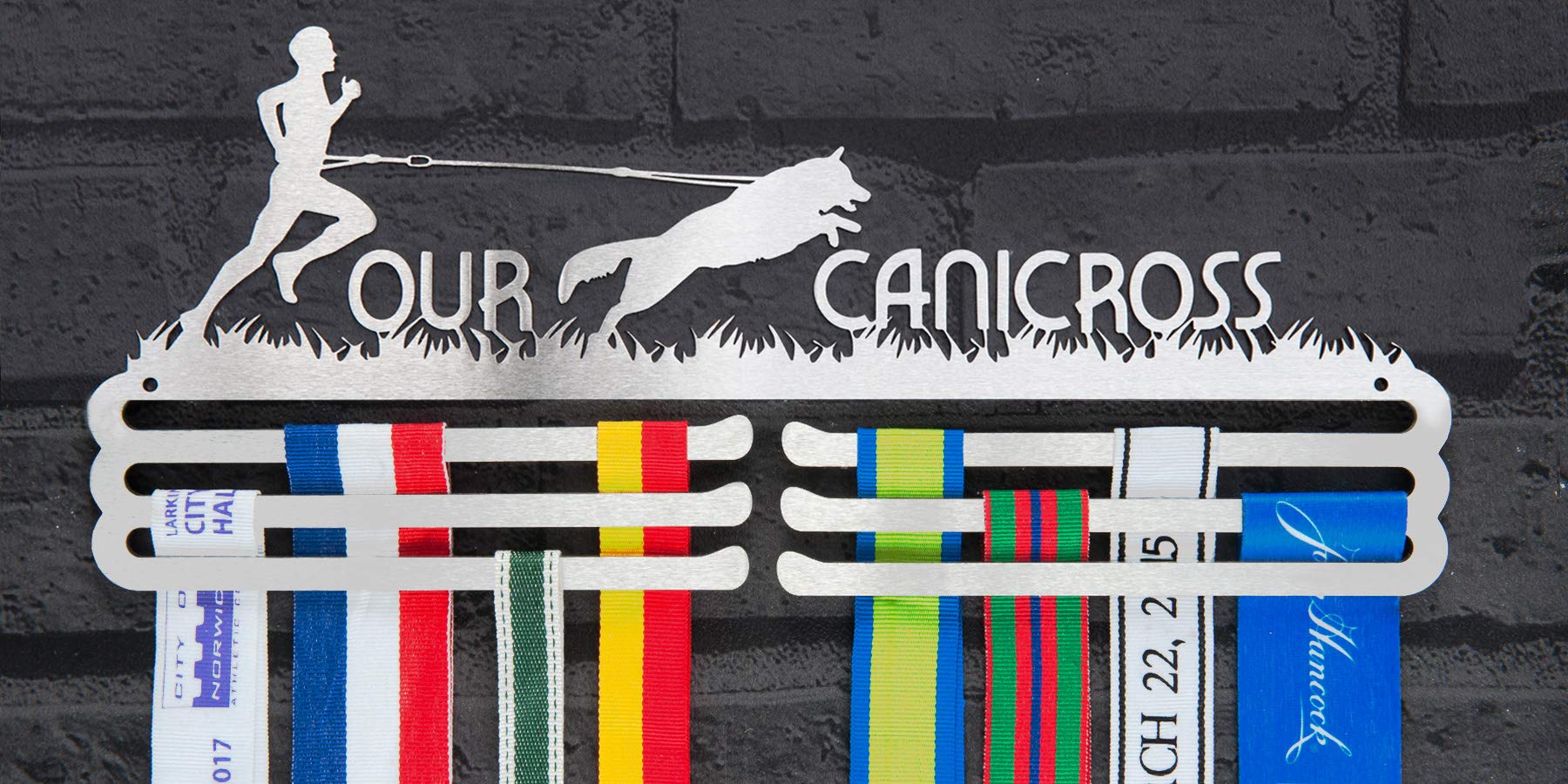 Runners Wall Canicross-Medaillen-Display für Männer.
