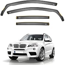 ISPEED Wind Deflectors Compatible with BMW X3 MK2 F25 5-doors 2011-2017 - 4-pc Tinted Sun Visors/Rain Shield/Wind Shield