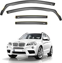 ISPEED Wind Deflectors Compatible with BMW X3 MK2 F25 5-doors 2011-2017 - 4-pc Tinted Sun Visors/Rain Shield/Wind Shield