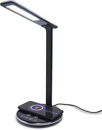 Lampada Da Scrivania LED HASKARE - 5 Colori, 5 Luminosità, USB, Timer - Foto 3