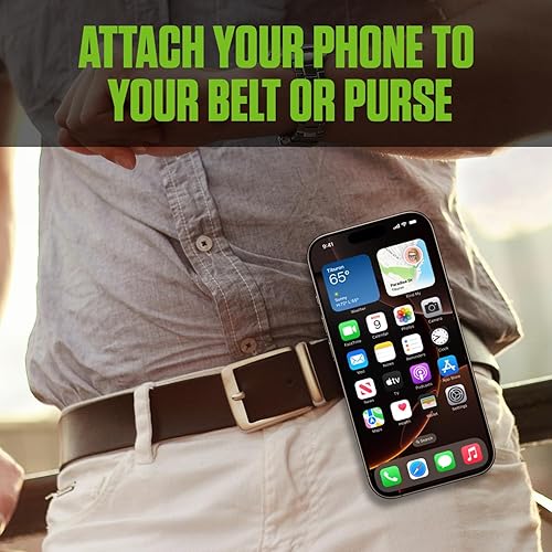 Miniatura 3 de Cellet Clip de cinturón giratorio universal para montaje de automóvil, soporte Go Pro, GPS, Walkie-Talkie compatible con Apple iPhones, Samsung