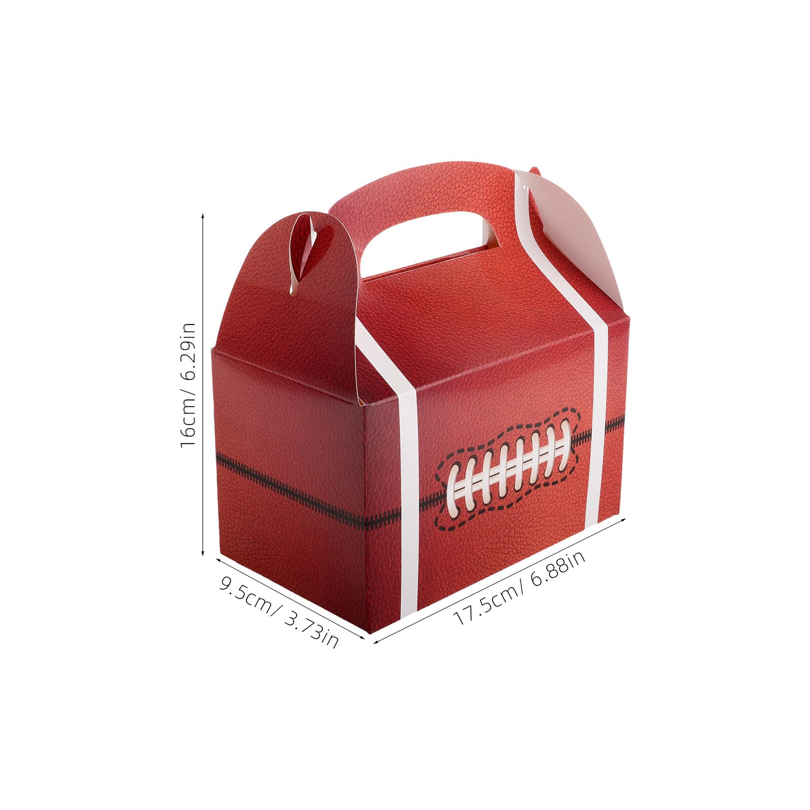 Cabilock 50pezzi Scatole Per Dolcetti Sportivi Tema Calcio Contenitori Per Bomboniere in Scatole Per Snack Manico Per Feste Compleanno Shower e Sportivi
