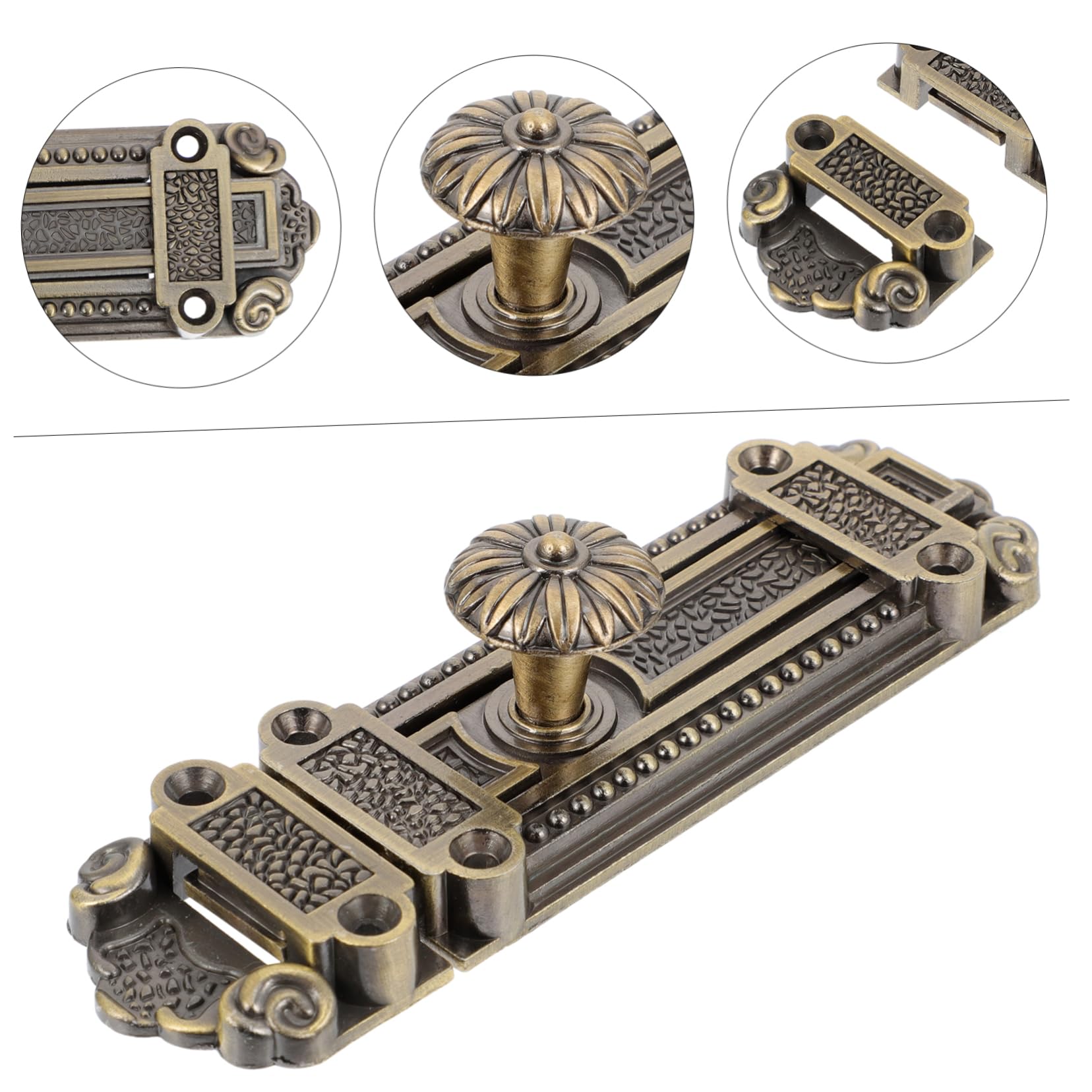 Angoily 5piezas Pestillo De Seguridad Vintage De Zinc Aleación Cerradura Deslizante Para Puertas Para Baños Dormitorios y Armarios