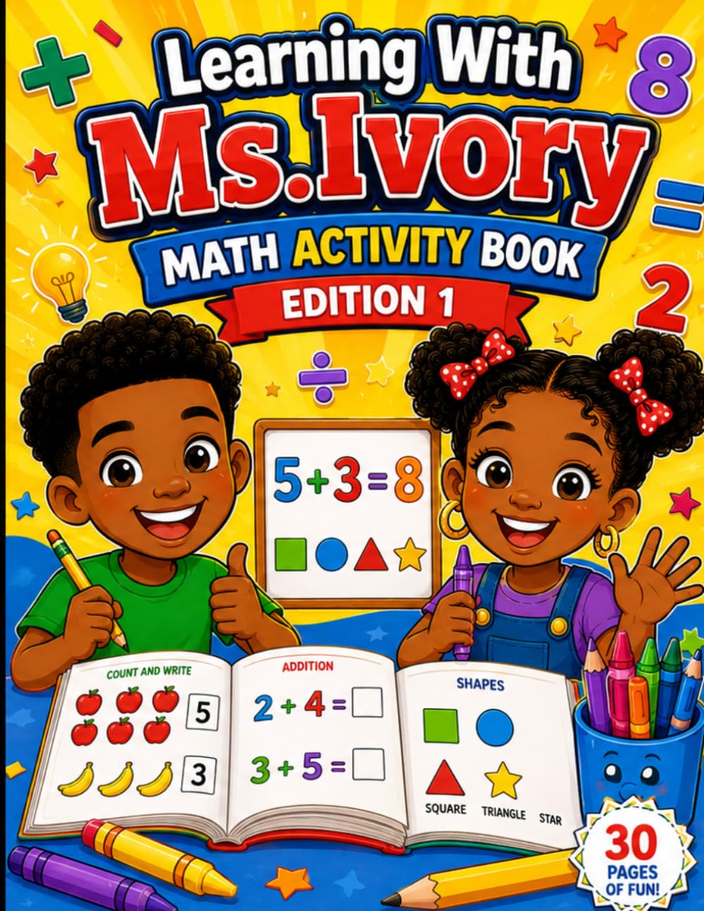 Learning With Ms Ivory Math Activity Book