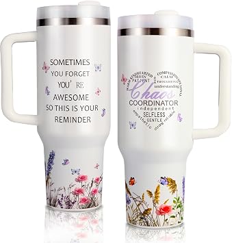 Thank You Gifts for Women, Chaos Coordinator Gifts for Women, Employee Appreciation Gifts, Gifts for Boss, Teacher, Coworker, Social Worker, Staffs - Christmas Unique Gift Idea, Tumbler 40Oz