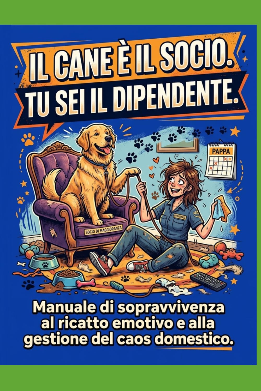 IL CANE È IL SOCIO. TU SEI IL DIPENDENTE.: Manuale di sopravvivenza al ricatto emotivo e alla gestione del caos domestico.