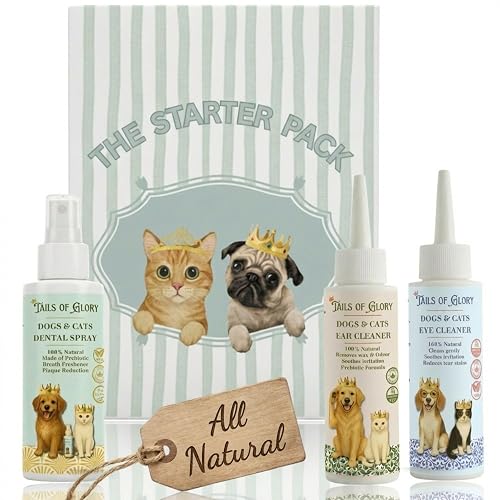 Kit de higiene para perros y gatos: ojos, oídos y cuidado dental