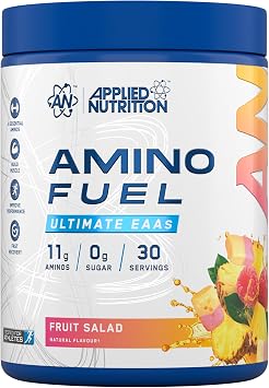 Applied Nutrition Amino Fuel - Amino Acids Supplement, EAA Essential Amino Acids Powder, Muscle Fuel & Recovery 390g - 30 Servings Fruit Salad New