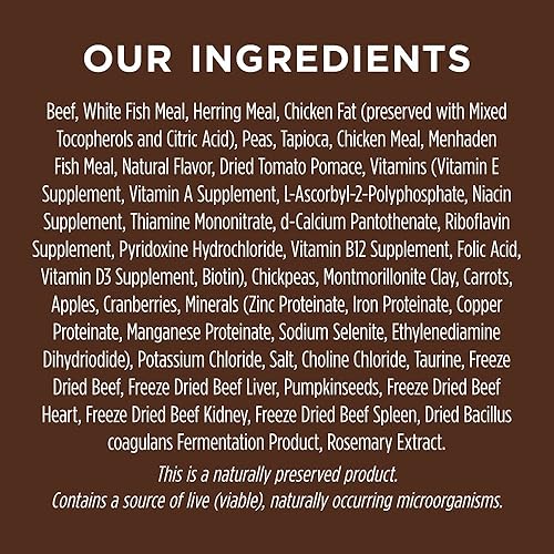 Miniatura 4 de Instinct Receta original sin granos con carne de res real, comida seca natural para perros, bolsa de 20 libras