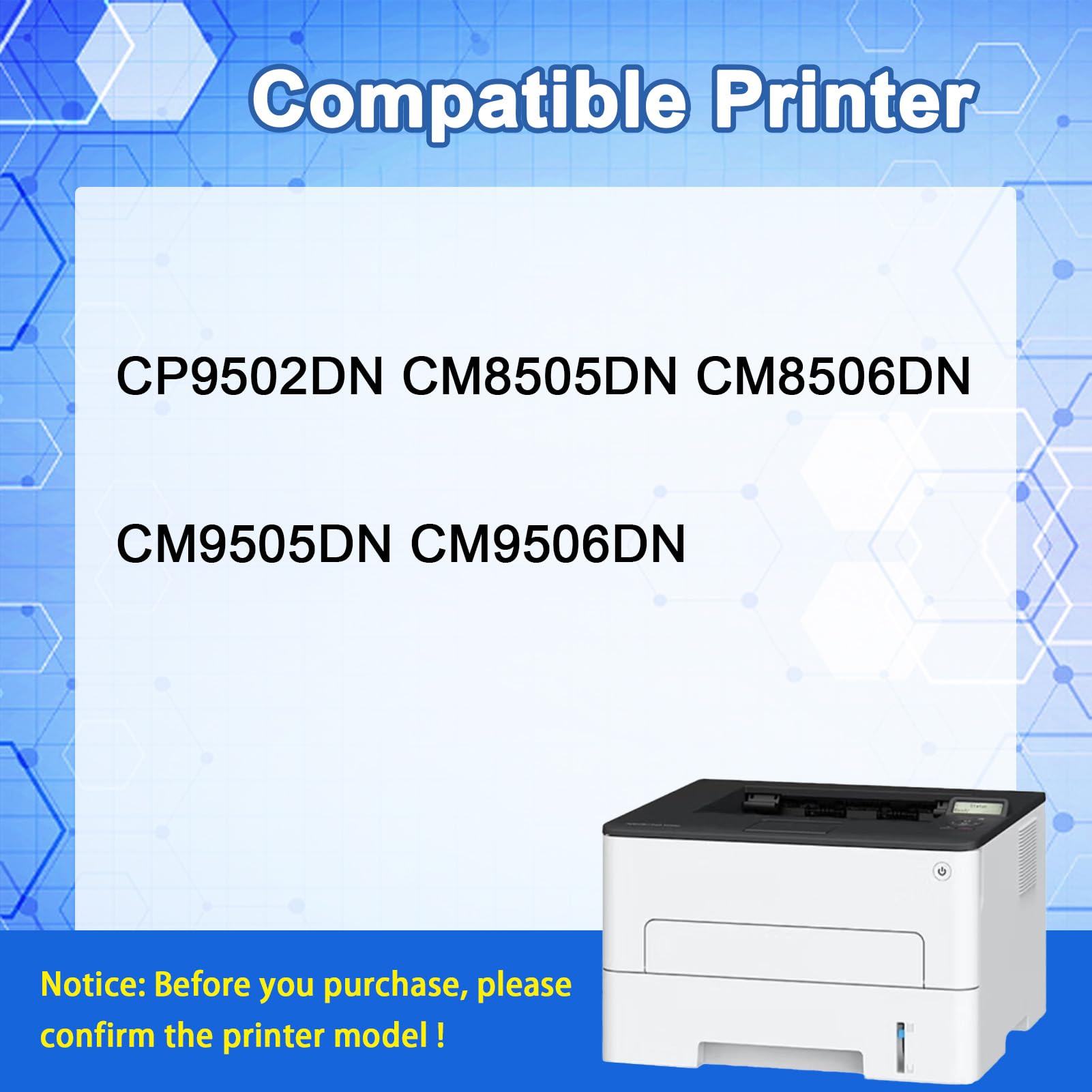 HXOULP CDO-850 CDO-850K CDO-850C CDO-850M CDO-850Y Developer Unit Compatible for Pantum CP9502DN CM8505DN CM8506DN CM9505DN CM9506DN Printer Yellow