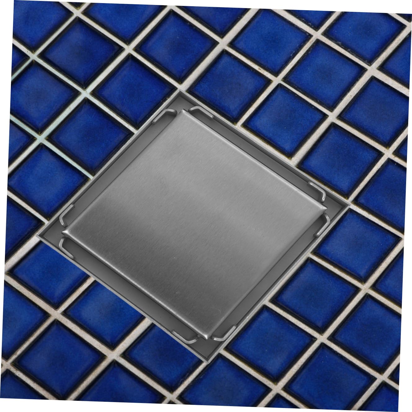 Scarico Pavimento Doccia Quadrato in Acciaio Inox 304 1 Pz | Bagno e Lavatoio, Struttura Robusta, Installazione Semplice, Copertura Invisibile