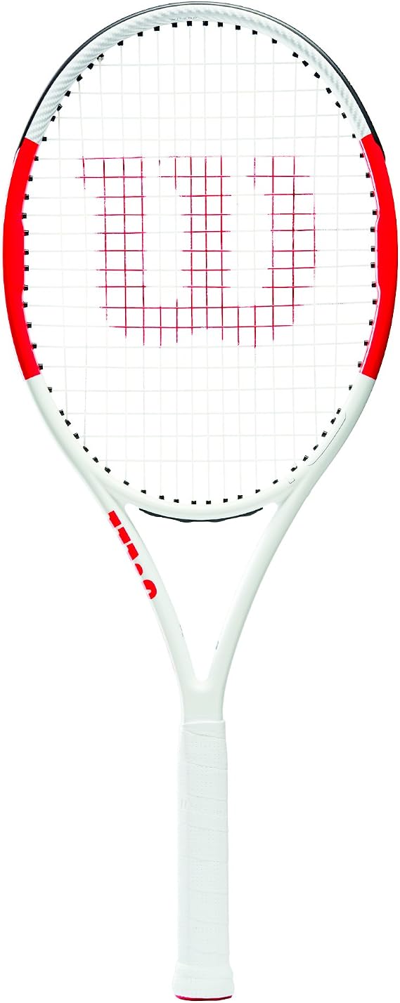 Wilson Tennis Racket, Six.One Lite 102, Unisex, Intermediate Players, Grip Size L2, Red/Grey, WRT73660U2 & Tennis Balls, Champ Extra Duty, 4-Pack Can, for All Surfaces, Yellow, WRT110000