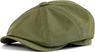 Toddler 8 Panel Cotton Newsboy Cap | Well-tailored 8-panel structure, soft cotton, retro cabbie beret for little boys