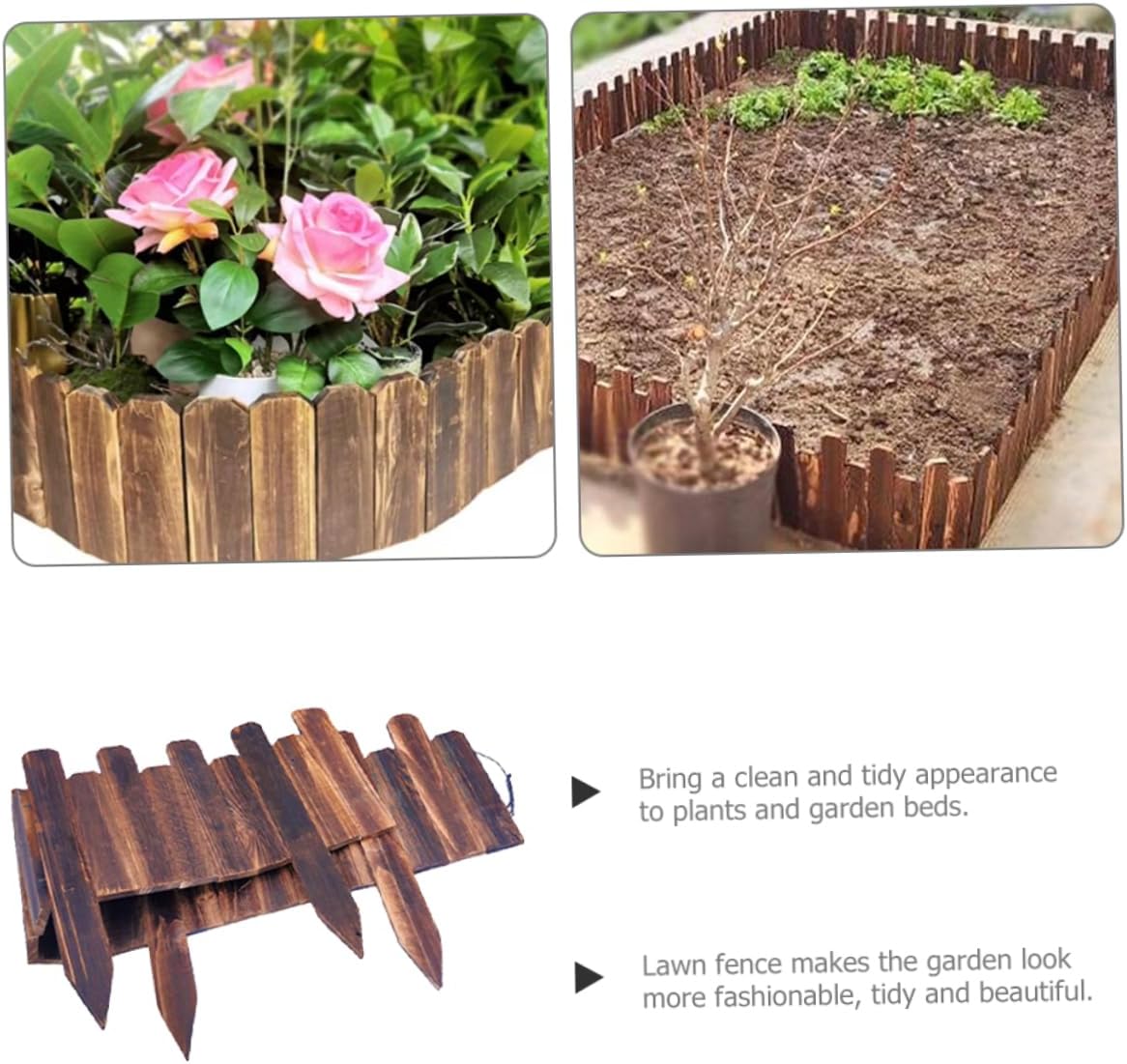 Garden Edging Border Fence Flexible Lawn Decor Corrosion-Resistant Height for Flower Beds and Pathways Easy to Install Edging for Outdoor Spaces