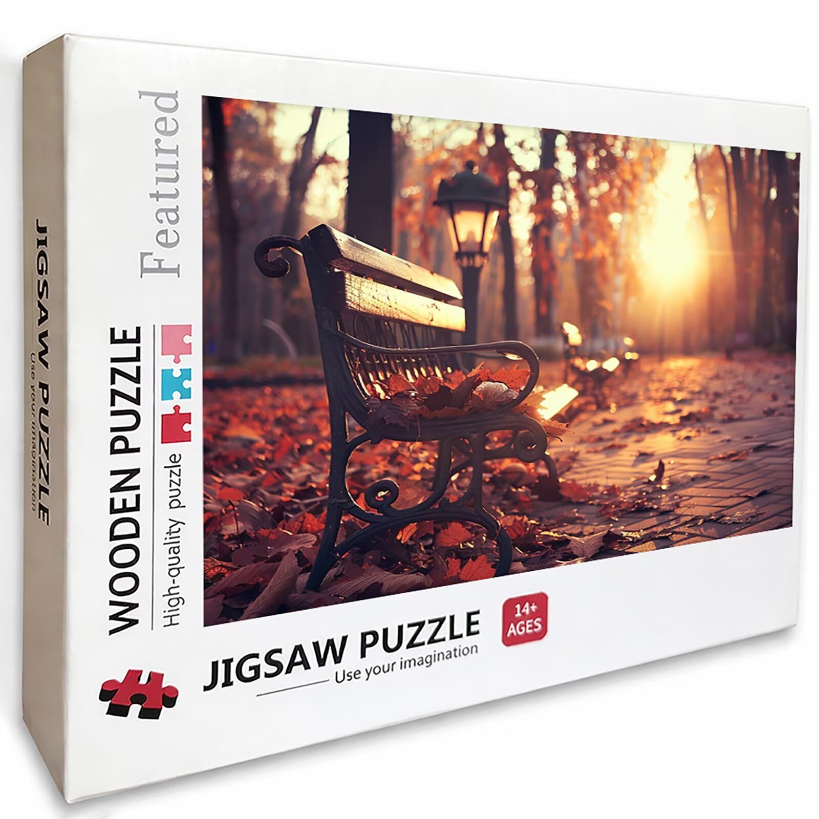 Puzzle 3000 elementów dla dorosłych o zachodzie słońca, drewniane puzzle, 122 x 81 cm, części ściśle do siebie pasują, dla mężczyzn, kobiet, starszych seniorów, relaks i odstresowanie, prezenty