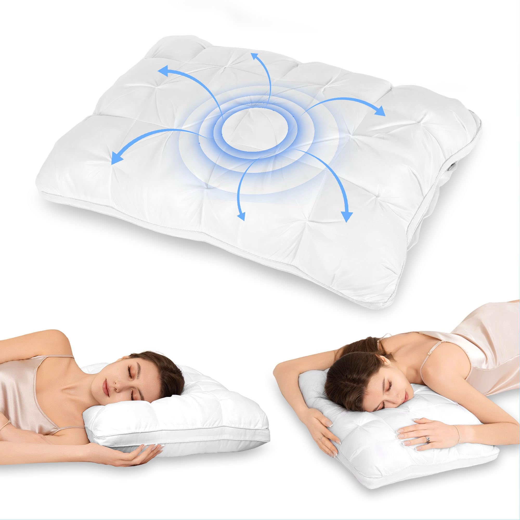 Amazon.com: WESLEEPER Pillows Queen Size Set of 1 Pillow for