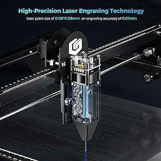 LONGER Laser Engraver Ray5 10W, 60W DIY Laser Cutter and Laser Engraving Machine with 3.5" Touch Screen,0.06mm Laser Spot 10000mm/min, Offline Usage CNC Laser Engravers for Wood Metal Acrylic Glass