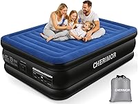 Vista 1 de Queen Air Mattress with Built in Pump, 18" Raised Comfort, Multi-Layer Leakproof, Heavy-Duty Support Blow Up Mattress, 800lbs High Capacity, 3 Min