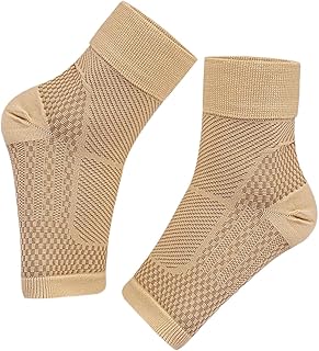 HONMEET 1 Par De Meias De Tornozelo Para Esportes Fitness Manga De Compressão De Tornozelo Manga De Tornozelo Meias De Compressão De Tornozelo Para Homens Sola Do Pé Tornozeleira Suporte