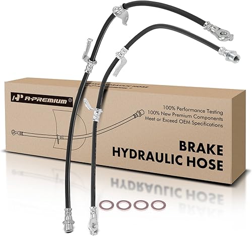 A-Premium Mangueras de aceite hidráulico de freno delantero compatibles con Toyota RAV4 2006-2019 24L 25L 35L Reemplazo 9094702F50 9094702F49 Juego