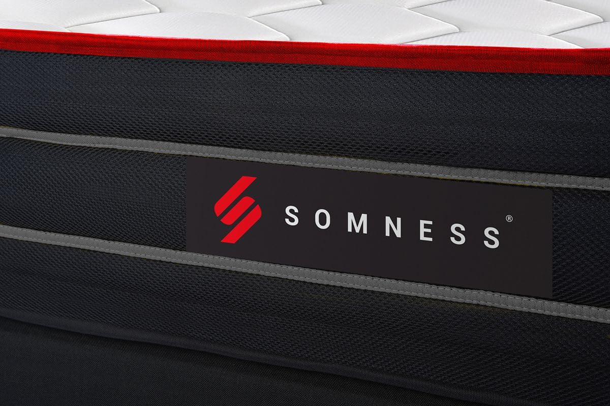 Ensemble Double sommier + Matelas Boost Ressorts ensachés et mémoire de Forme 160x200 | Epaisseur : 26 cm | Confort : Equilibré