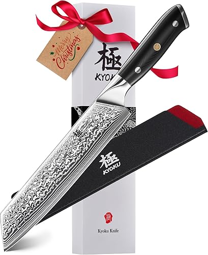 Miniatura 16 de KYOKU Cuchillo Mondador - 3.5" - Serie Shogun - Hoja de Damasco con Núcleo de Acero VG10 Estilo Japonés - con Funda y Estuche