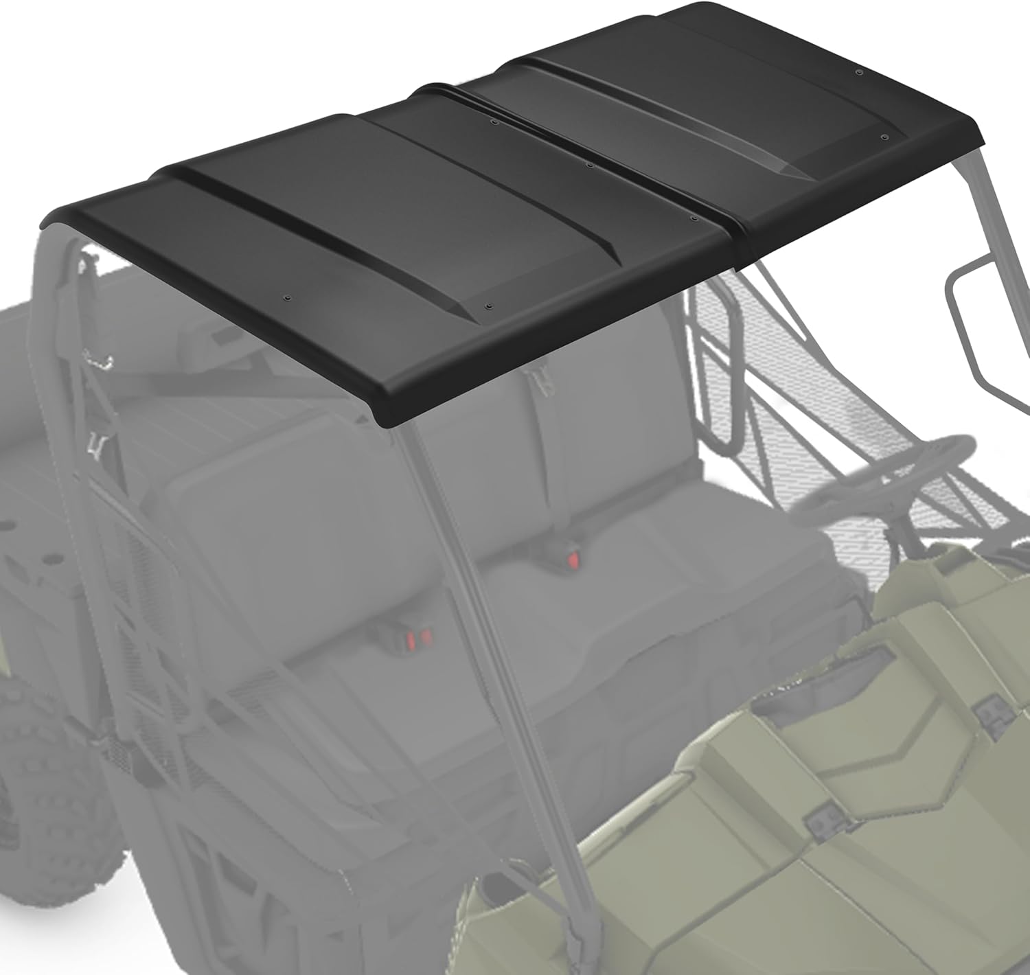 Plastic Hard Sport Roof for Polaris Ranger 570 FullSize 16-25, 2-Piece Combination Roof Top Compatible with 2016-2025 Polaris Ranger 570 Full-Size Accessories
