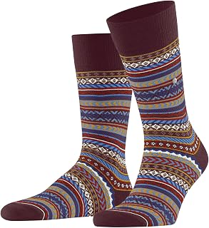 Fair Isle M So Lana Estampados Calcetines para Hombre
