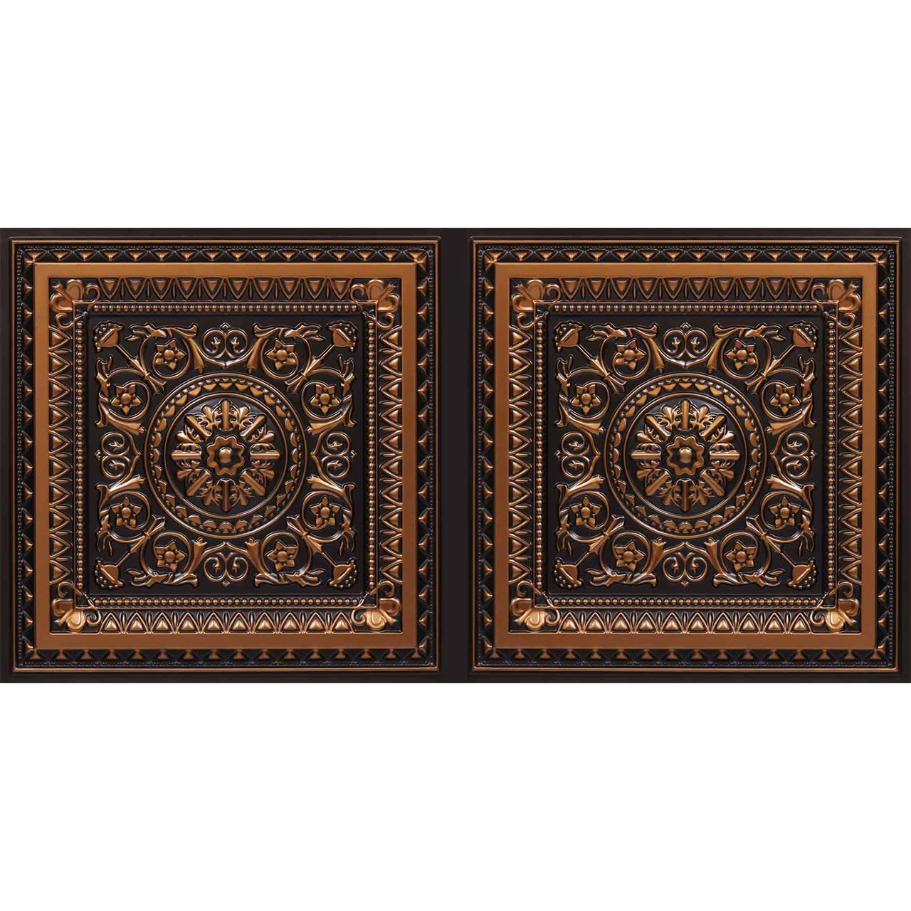 La Scala PVC Antique Copper Ceiling Tile