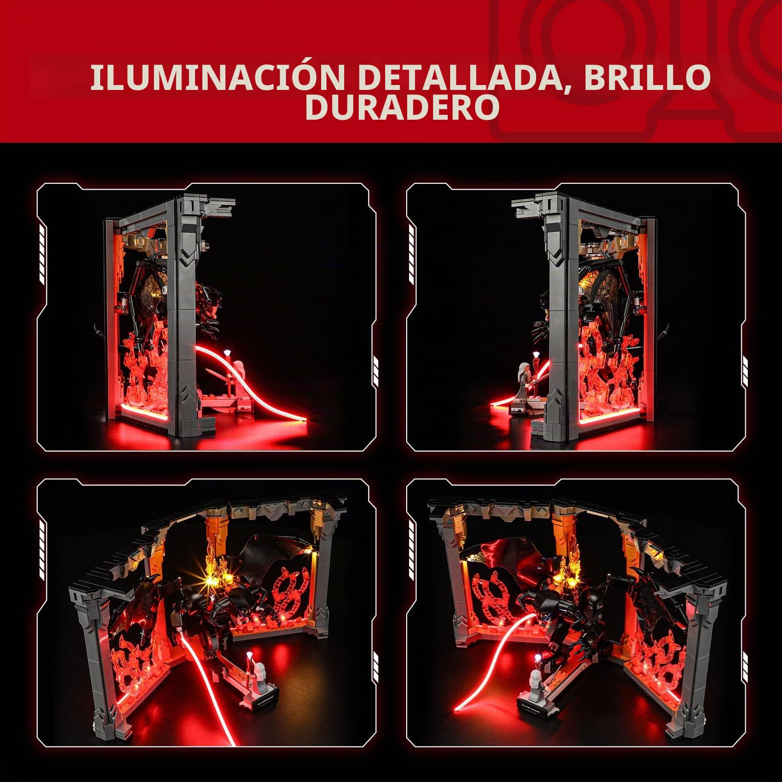 BRIKSMAX Kit de iluminación LED para LEGO Icons Rincón entre Libros: El Señor de los Anillos: Balrog - Compatible con Lego 10367 Building Blocks Model- No incluir el conjunto de Lego