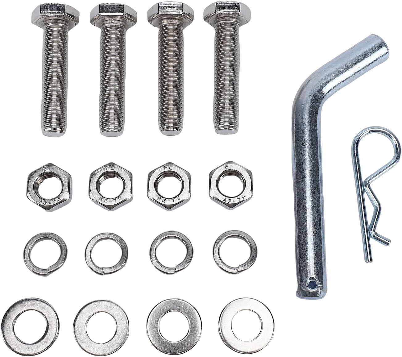 Eujgoov Winch Mounting Bracket, Sturdy Carbon Steel Hitch Mount Vise Plate for 2in with Integrated Hook Clamp for Truck Trailer Off Road Vehicle Workstation