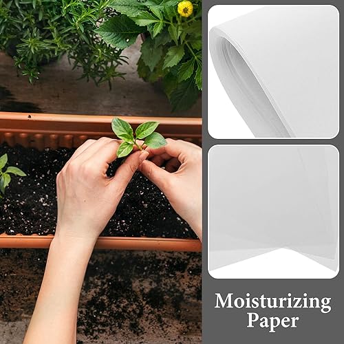 Miniatura 8 de Hemoton 100 piezas de papel germinador de semillas, papel germinante de cultivo de semillas, papel de plantación de vegetales para jardín, granja,