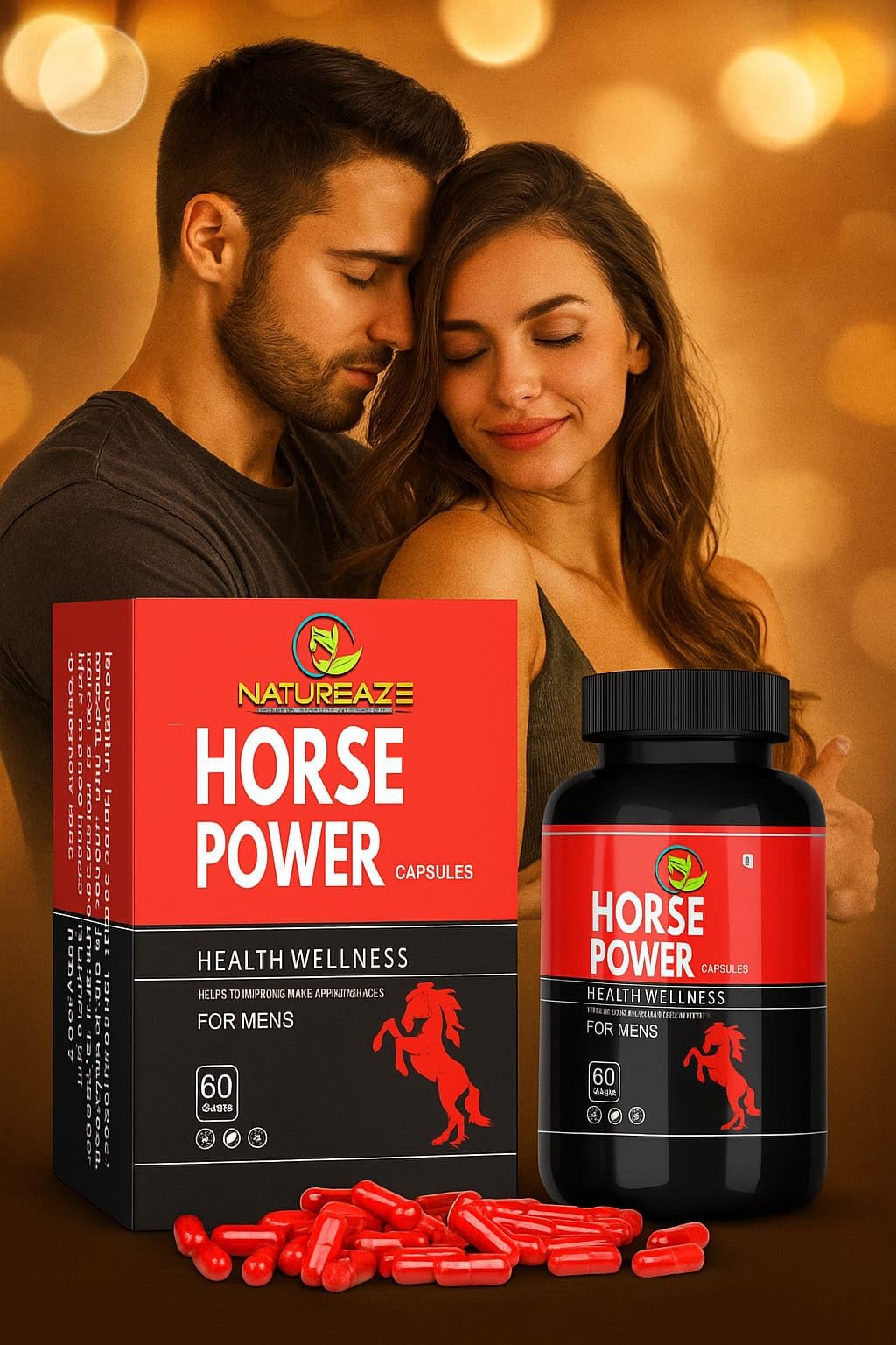 Horse Power capsule for Men | Ayurvedic Medicine for Stamina, Muscle Growth, Immunity & Overall Wellbeing | Pack of 60 Tablets (1) — Amazon image 2