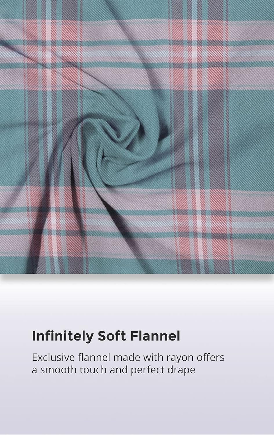 PajamaGram Women's Softest Flannel Pajamas, Pullover Top & Full Length Pants - Image 5