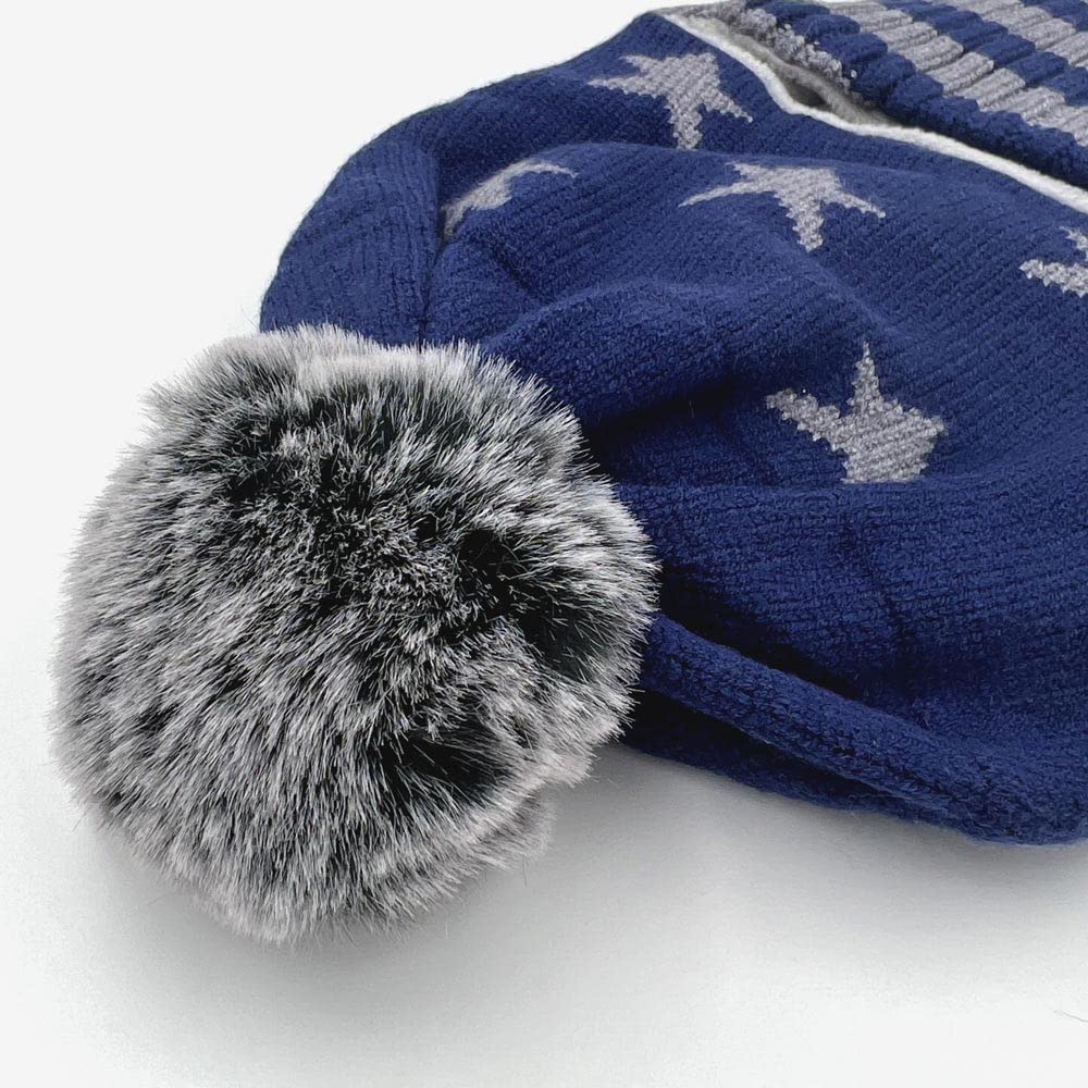Kinder Schlupfmütze Schalmützen Sturmhaube Balaclava für Kinder ab 4 Jahre Fleece Wollmütze Strickmütze Wintermütze Jungen