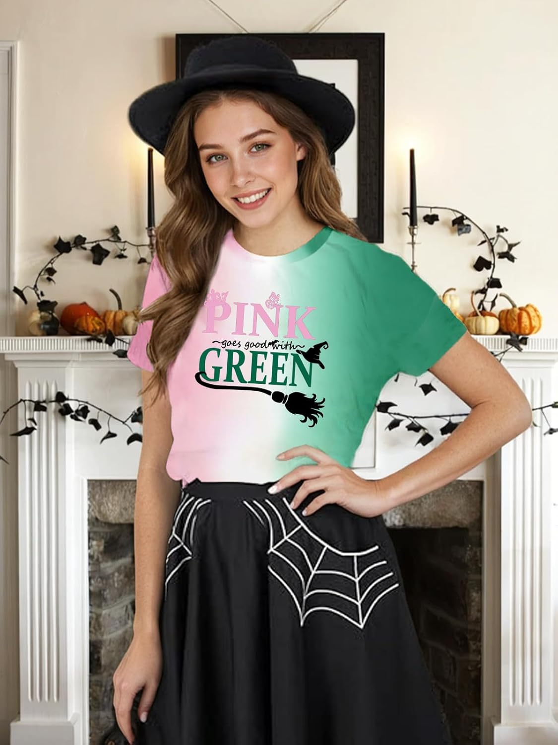 Musical Shirt Women Pink and Green Shirts Changed for Good T Shirt Musical Movie Fan Gifts Tee Casual Short Sleeve Tops - Image 5