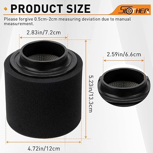 Miniatura 2 de 0452306 1253355 Reemplazo del filtro de aire para Polaris Phoenix 200 2005-2019 Trail Blazer 250 2001-2006 Sportsman 300 2008-2010 Sawtooth 200