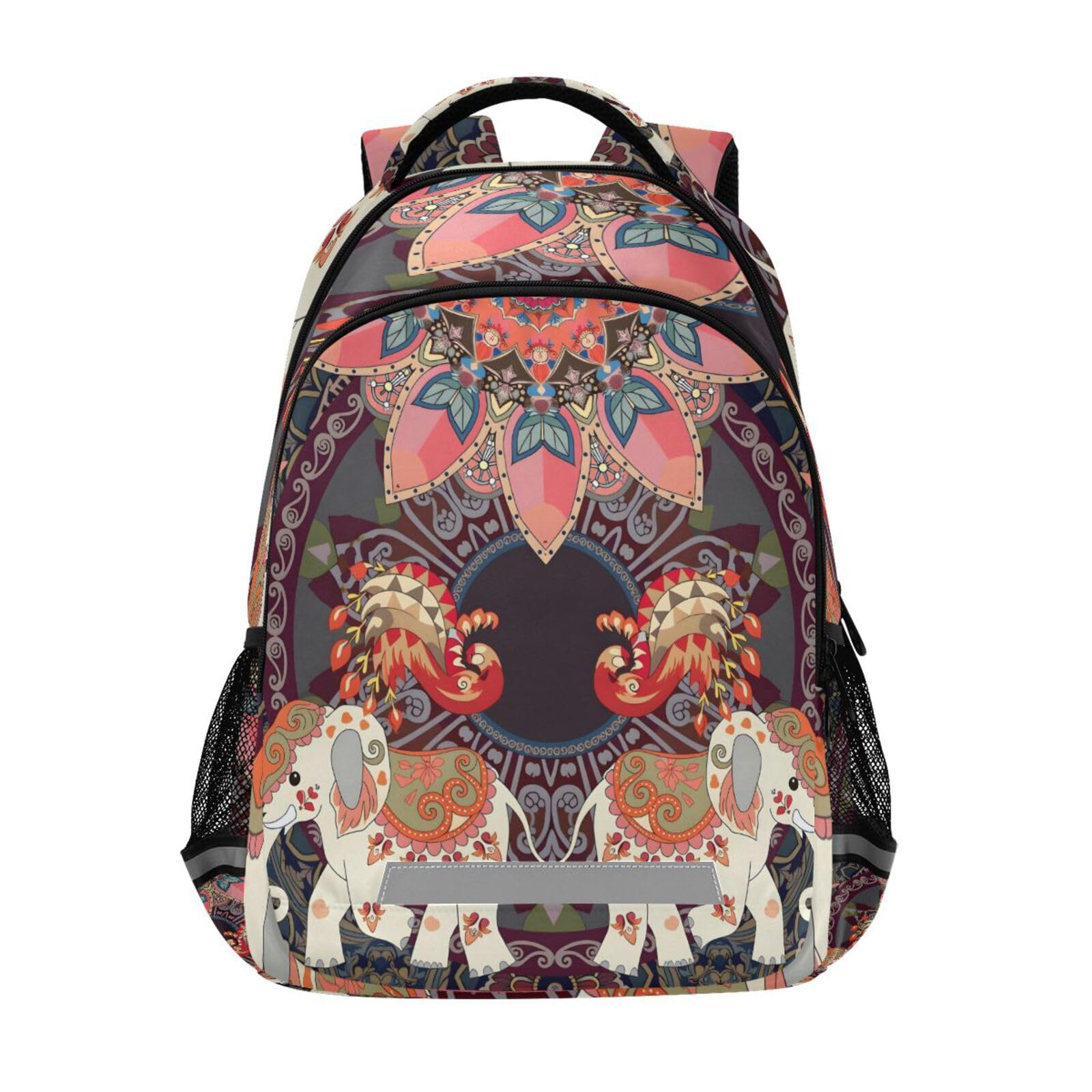 ALAZA Exotic Elephants Backpacks Travel Laptop Daypack School Book Bag for Men Women Teens Kids