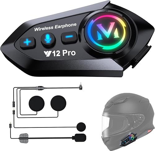 Greatzer Motorcycle Helmet Bluetooth 5.4 Headset Speakers…