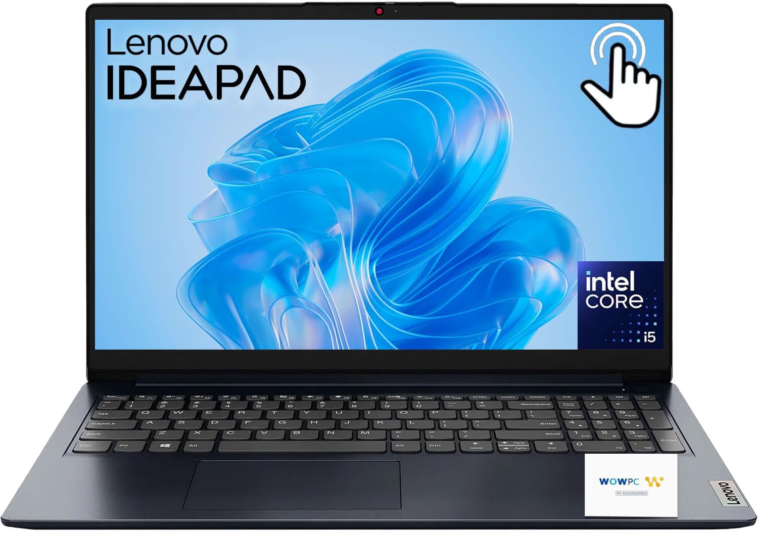 Lenovo IdeaPad Slim • 15.6" FHD Touchscreen Laptop • Intel Core i5-1335U (10 Cores) • 12GB DDR4RAM • 256GB SSD • Privacy Shutter • Copilot AI • SD Card Reader • 10H Battery • WiFi 6 • Windows 11