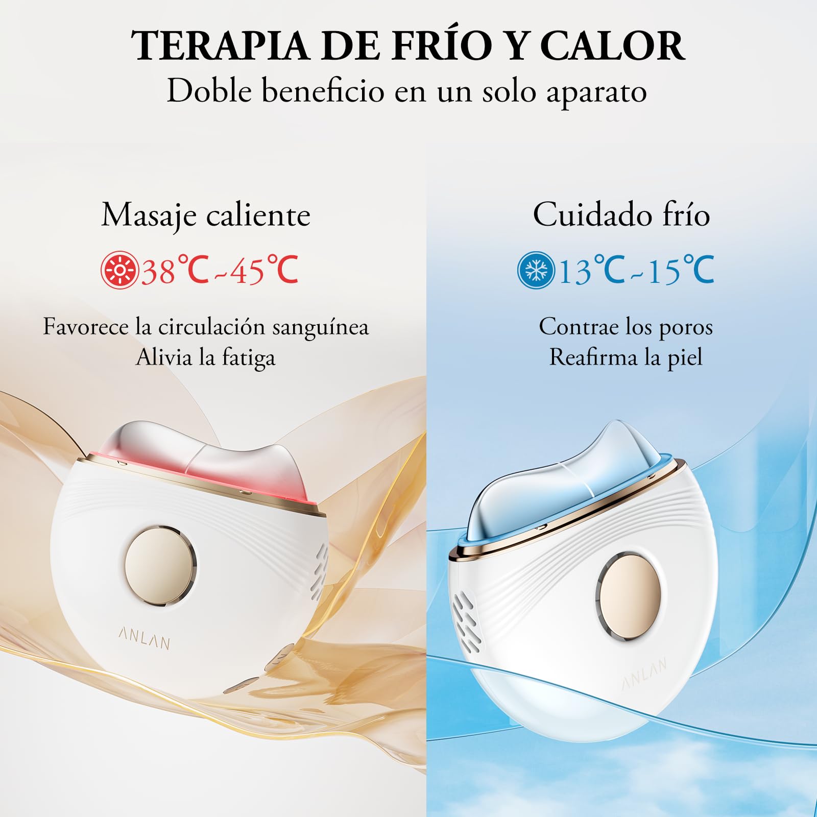 ANLAN Dispositivo Anti Rughe Viso, Massaggio Viso, Dispositivo Massaggio Viso Massaggiatore Viso Apparecchio Lifting Viso e Collo Doppia Mentone Dispositivo