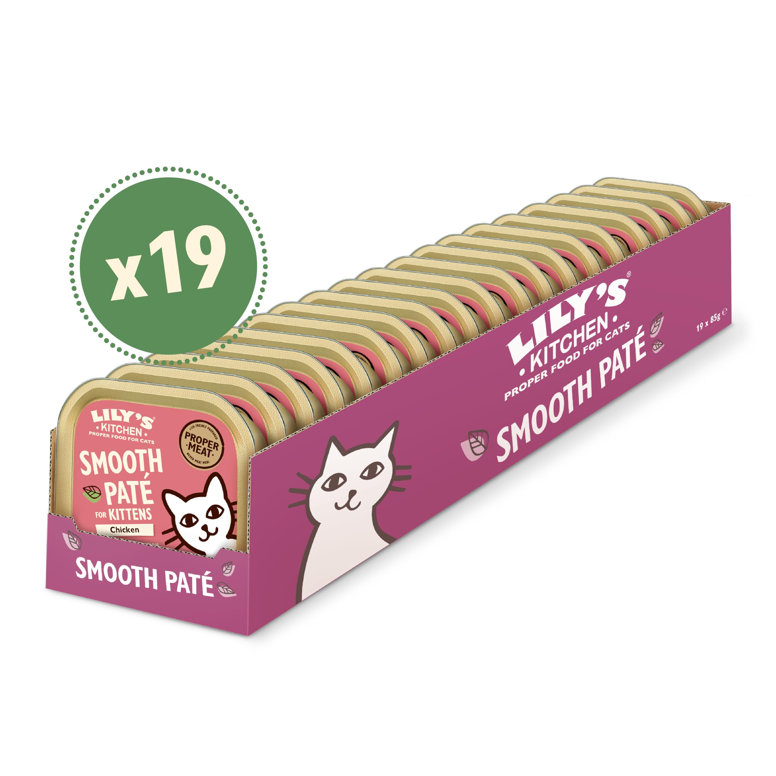 Lily's Kitchen Cibo Umido per Gattino 19er Vaschette (19 x 85g) - Pollo