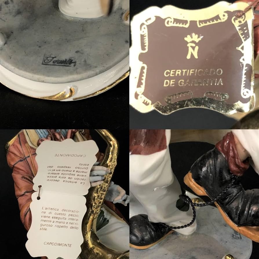 ピエロ　ハンドペイント　カポディモンテ 人形　イタリア製 ピエロ ハンドペイント カポディモンテ 人形 イタリア製 - メルカリ