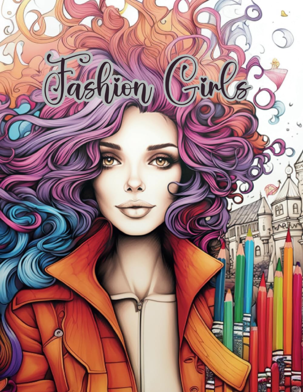 fashion girl Chic Couture: Coloring book for adults about fashion: A Creative Journey through Fashion and Color