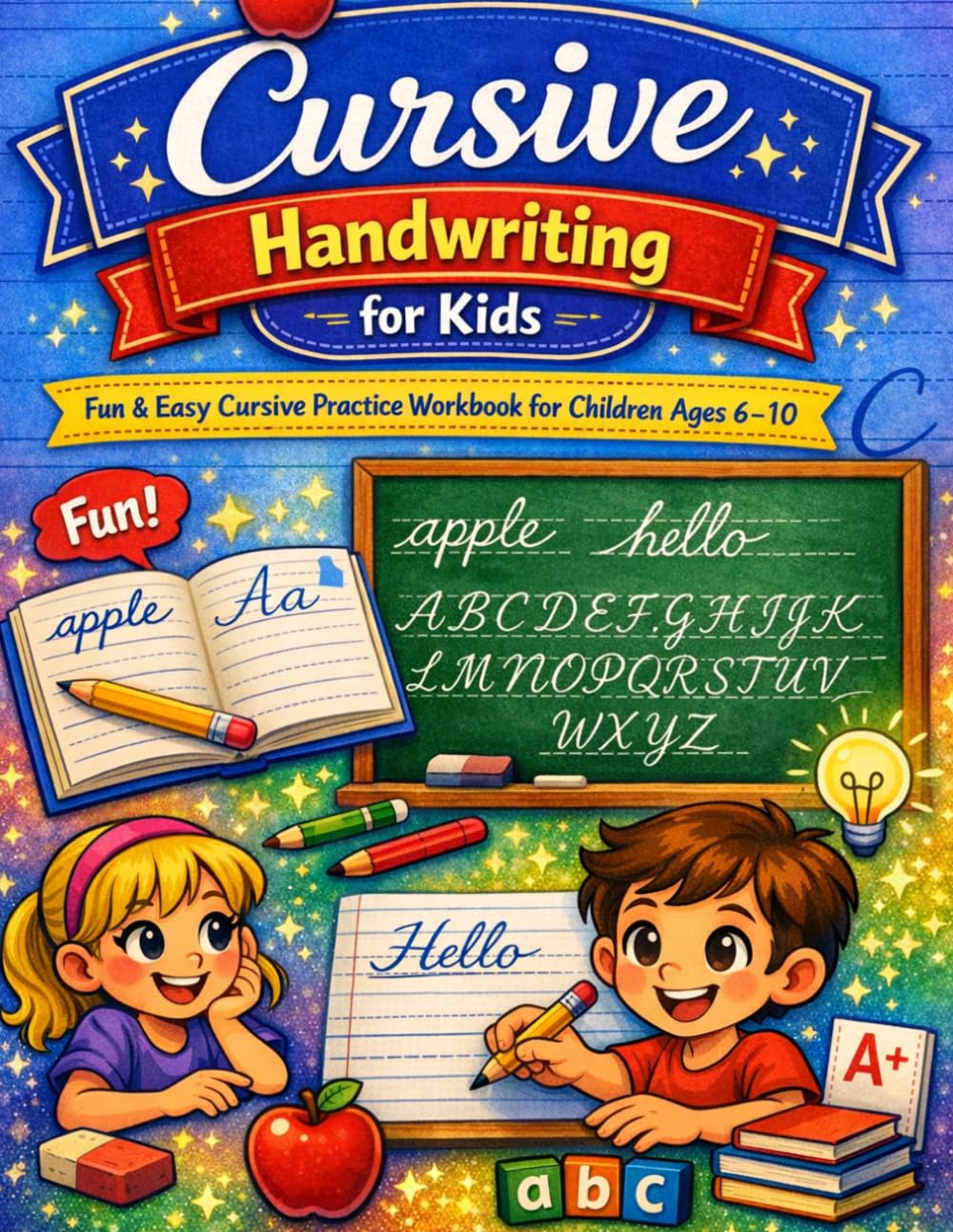 Cursive Handwriting for Kids: Fun & Easy Cursive Practice Workbook for Children Ages 6–10