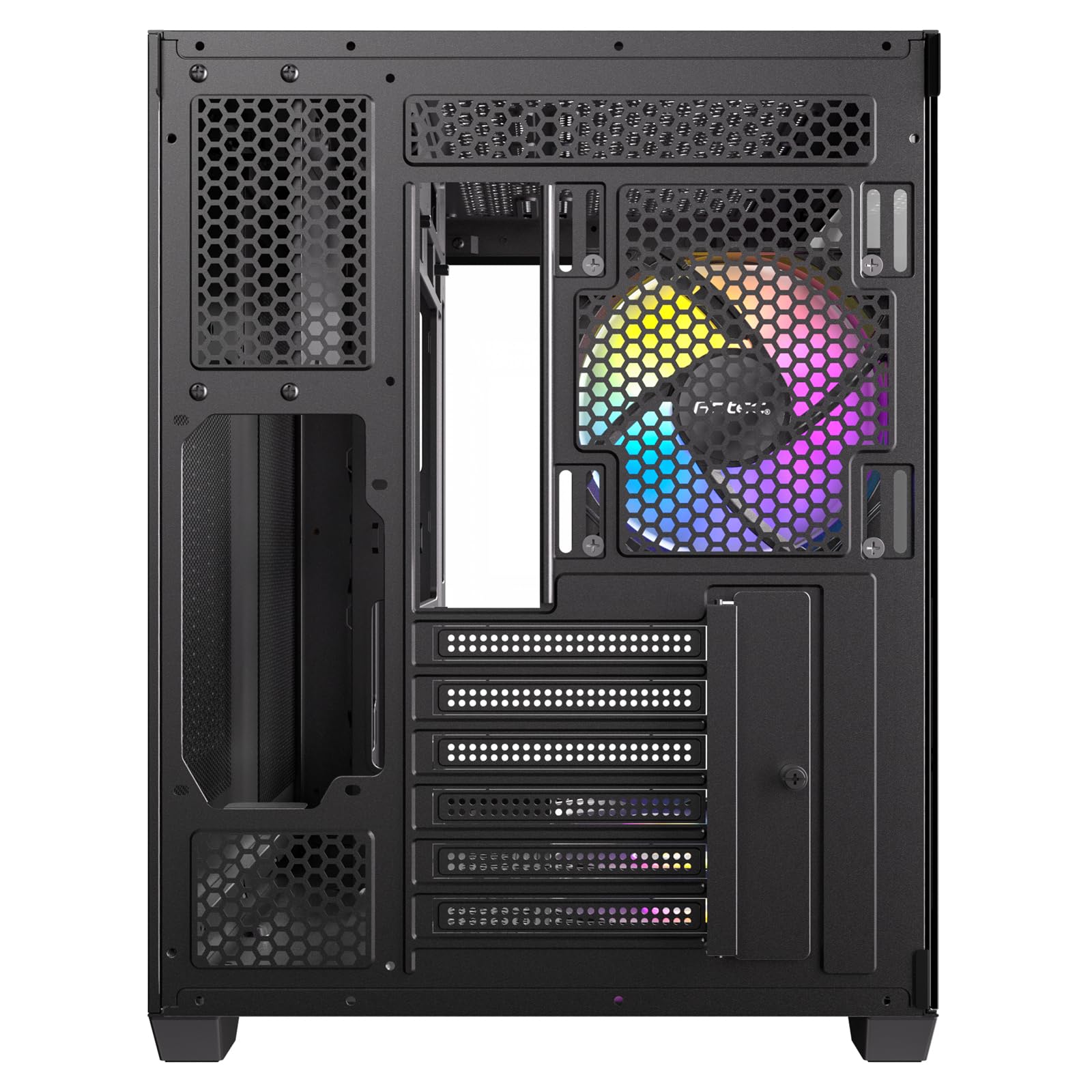 Antec Cx800 Midi Tower Nero, Legno (antec Cx800 Wood Mid Tower Gaming Case, 1 X Usb TypE-C / 1 X Usb 3.0, Tempered Glass Front And Side Window Panel,