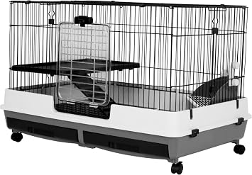 A&E Cage Company 52485052 Cage Deluxe 2 Level 32X21X26