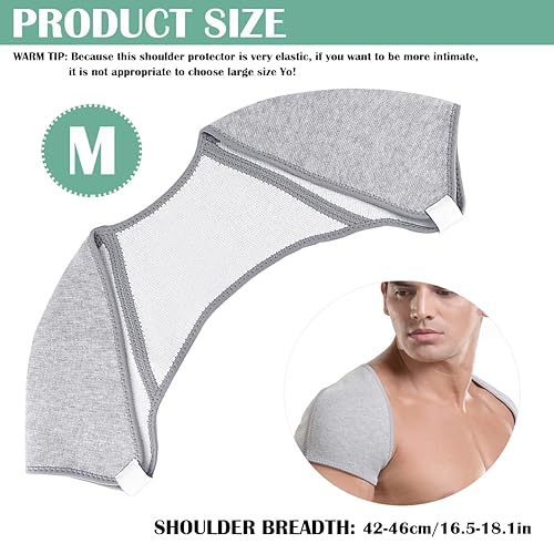 Miniatura 2 de Soporte de hombro doble para hombres y mujeres, protector de hombro, soporte de hombro ajustable para manguito rotador rotador, senderismo al aire