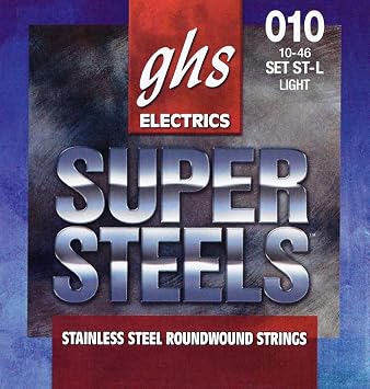 GHS ST-L - SUPER STEELS - Electric Guitar Strings - LIGHT - (10-46)